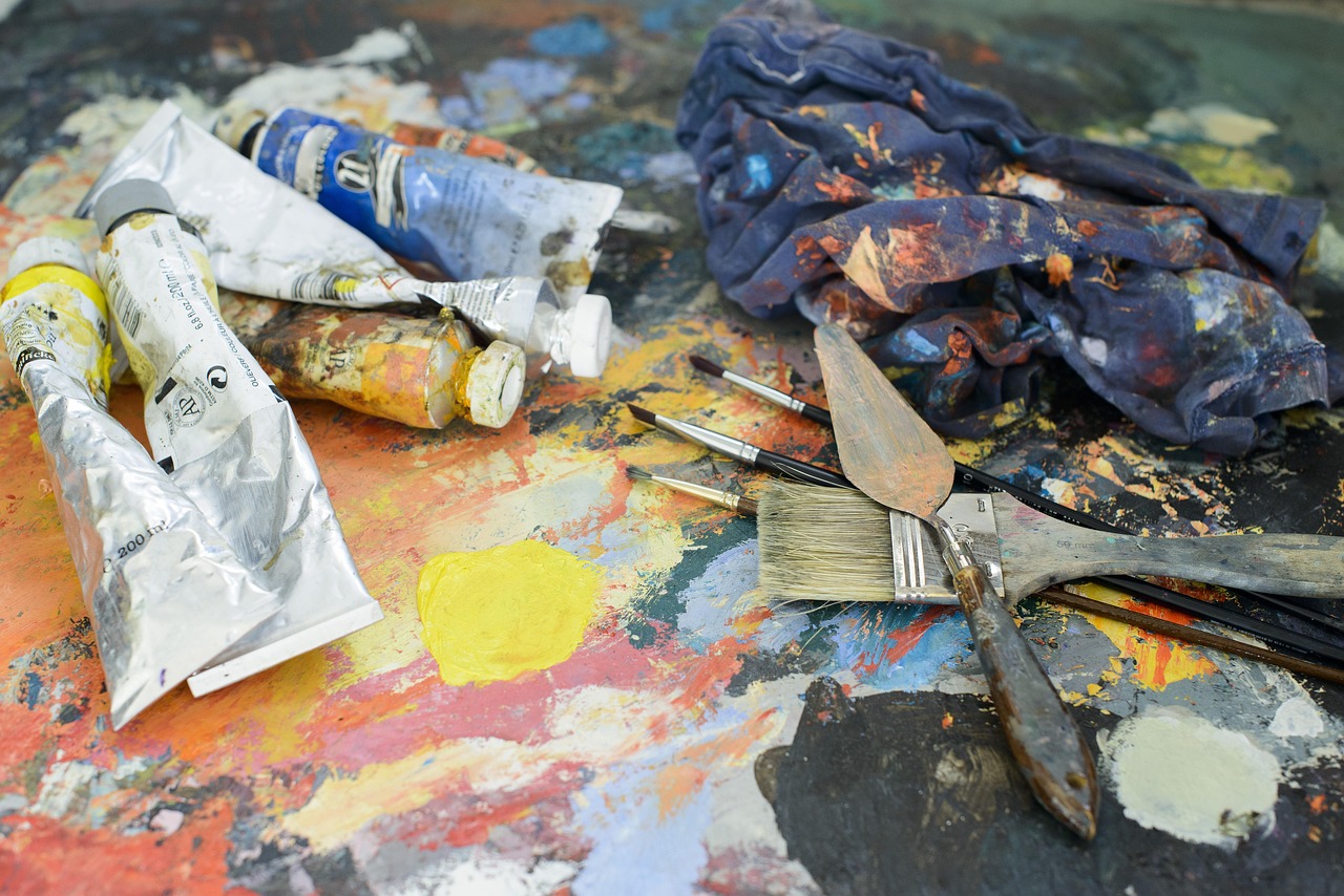 Neo-rustiek portret op canvas met warme tinten. Neo-rustiek portret op canvas met warme tinten.