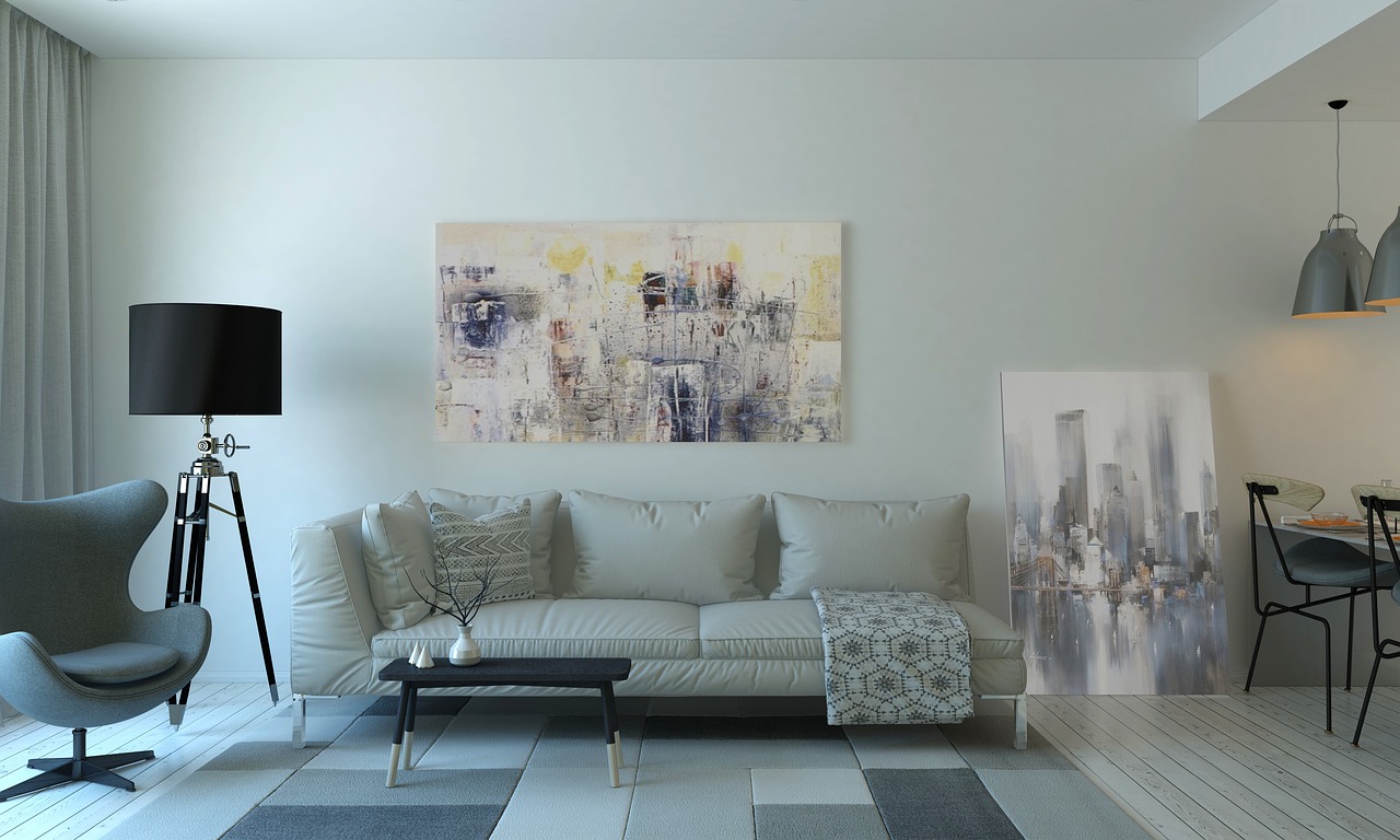 Moderne keuken met kaki gekleurde accenten. Moderne keuken met kaki gekleurde accenten.